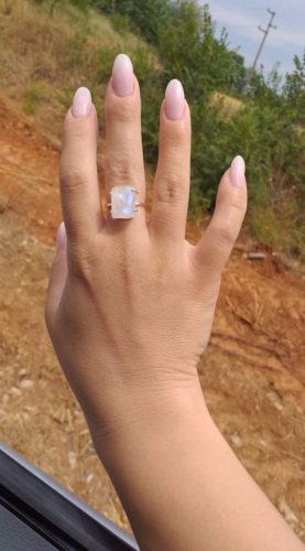 Raw Crystal Ring Moonstone photo review